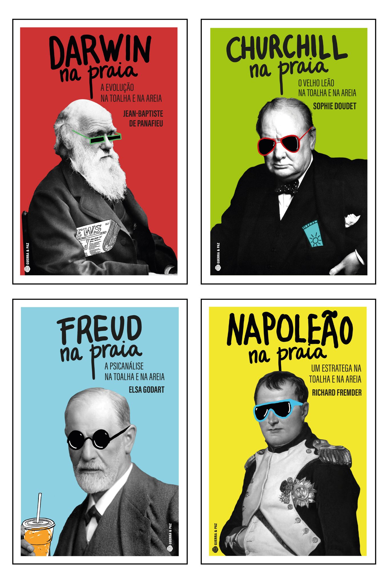 ...na Praia com Darwin, Freud; Churchill e Napoleão - 4 livros pelo preço de 2